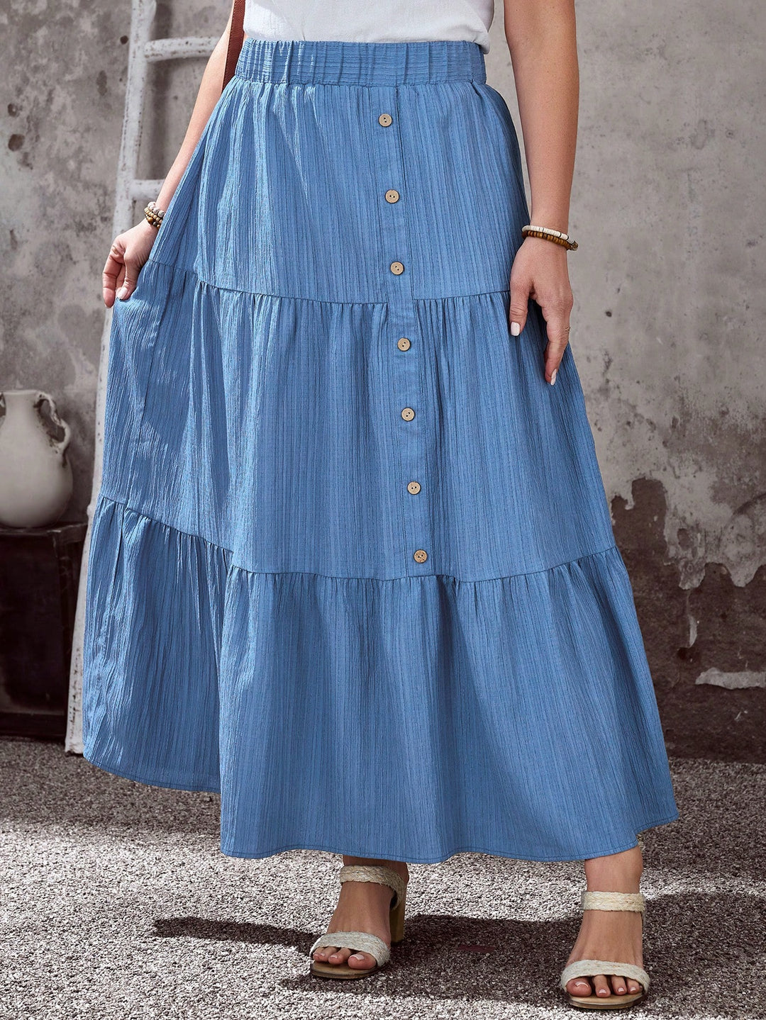 SHEIN maxi szoknya, kék