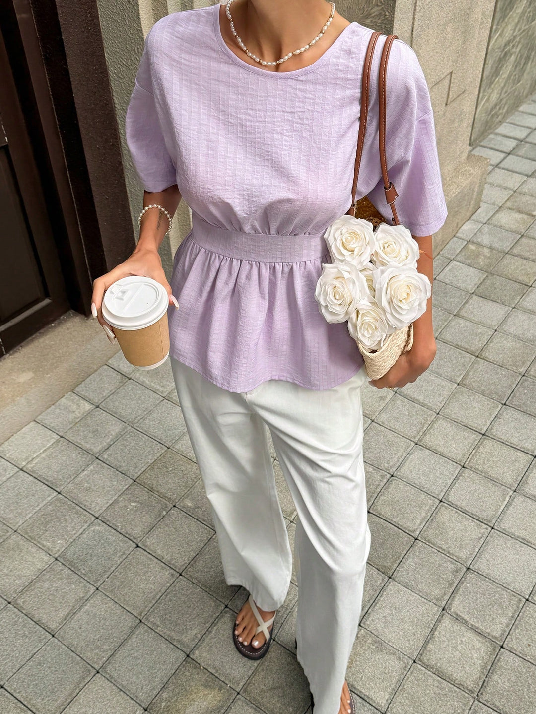 Bluza tip cămașă SHEIN, roz