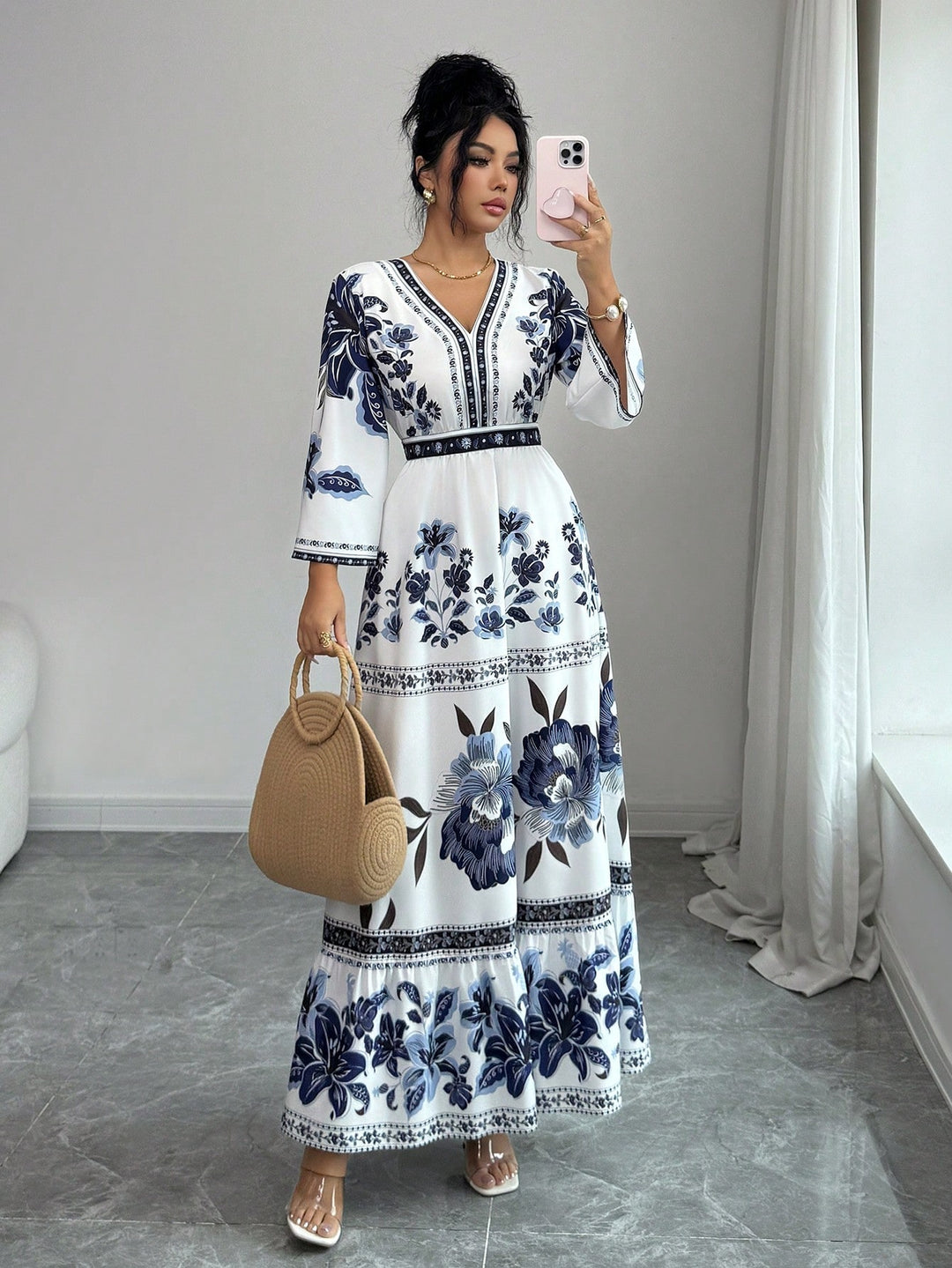 SHEIN maxi ruha, mix színek