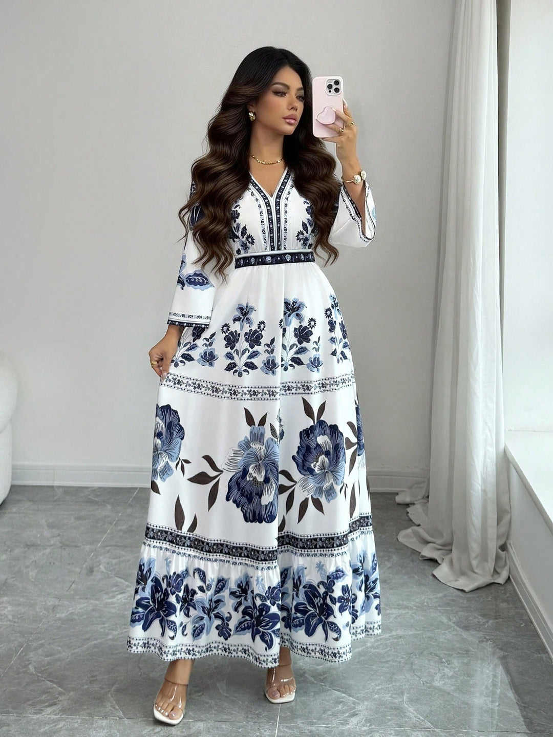 SHEIN maxi ruha, mix színek
