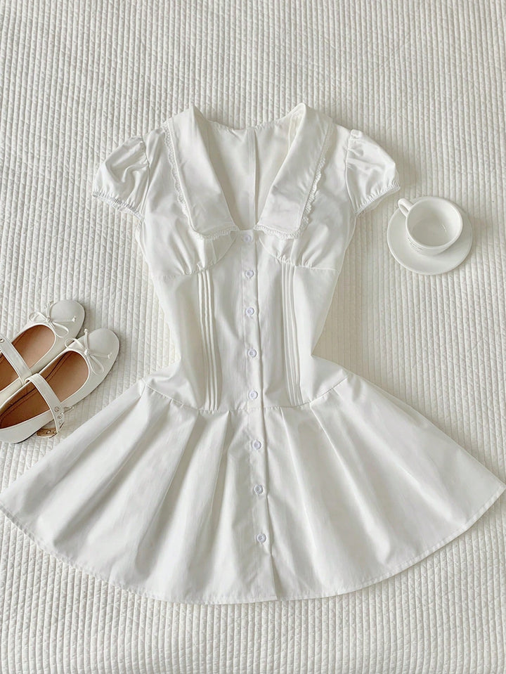 Rochie mini SHEIN, alb