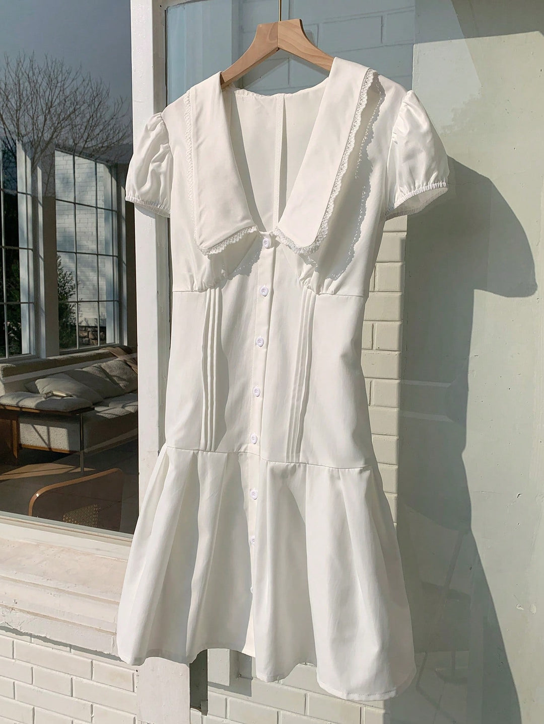 Rochie mini SHEIN, alb