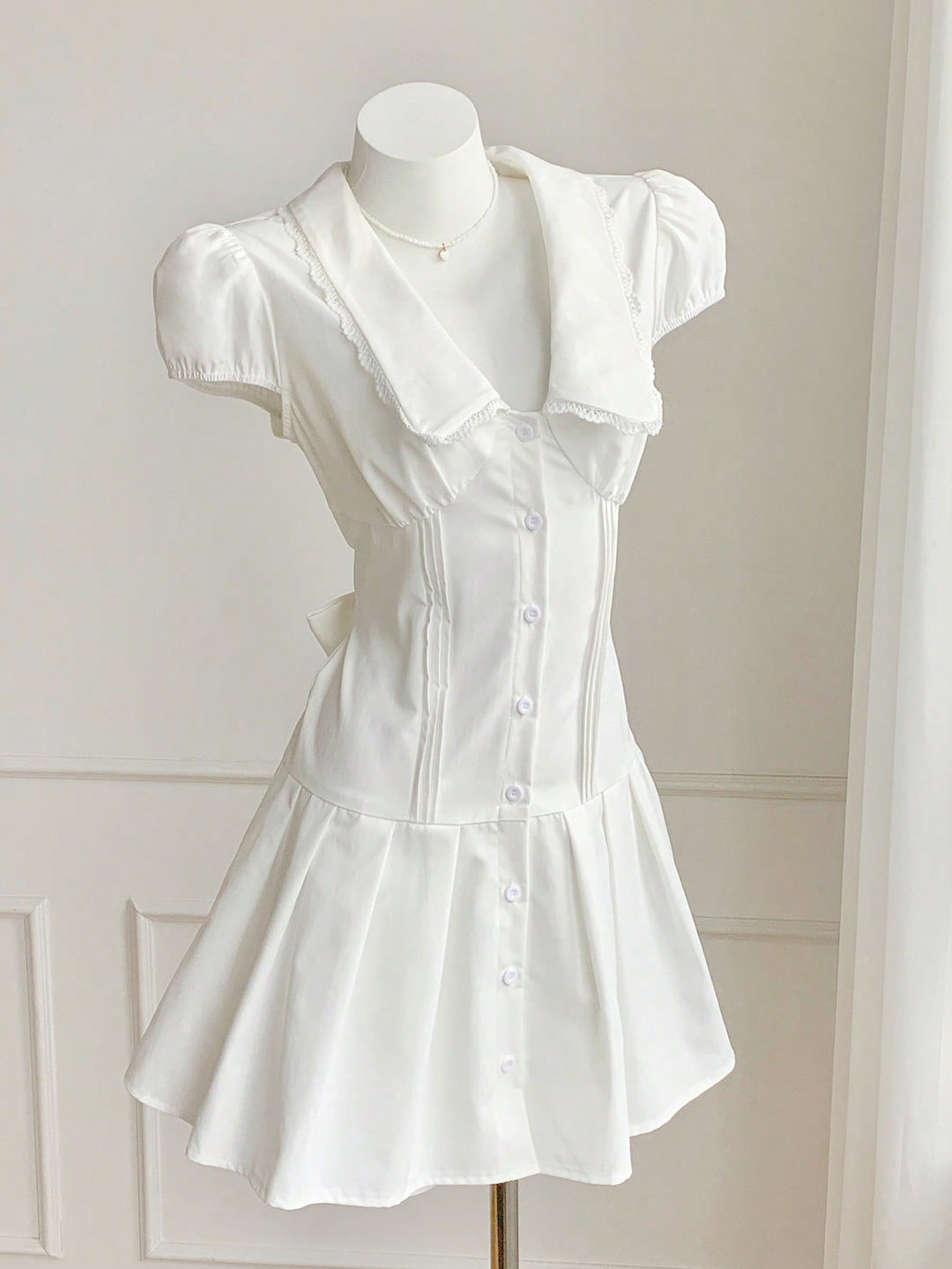 Rochie mini SHEIN, alb