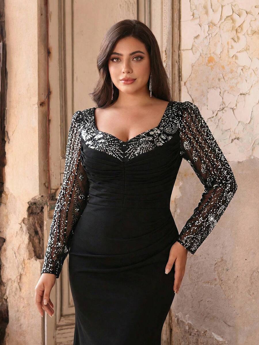 Rochie de ocazie SHEIN, negru