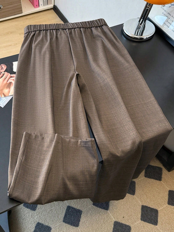 Pantalon de costum SHEIN, maro