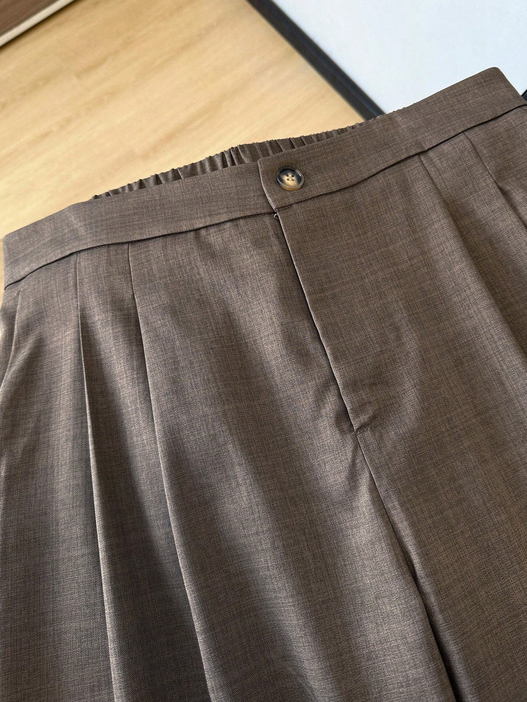 Pantalon de costum SHEIN, maro