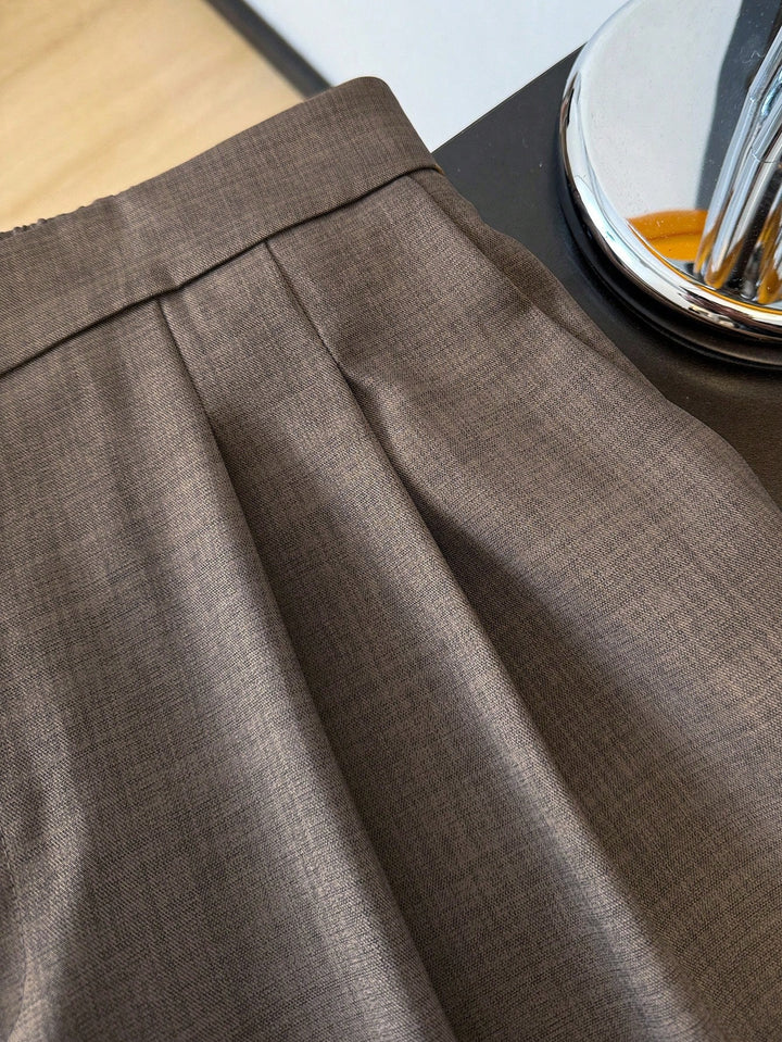 Pantalon de costum SHEIN, maro