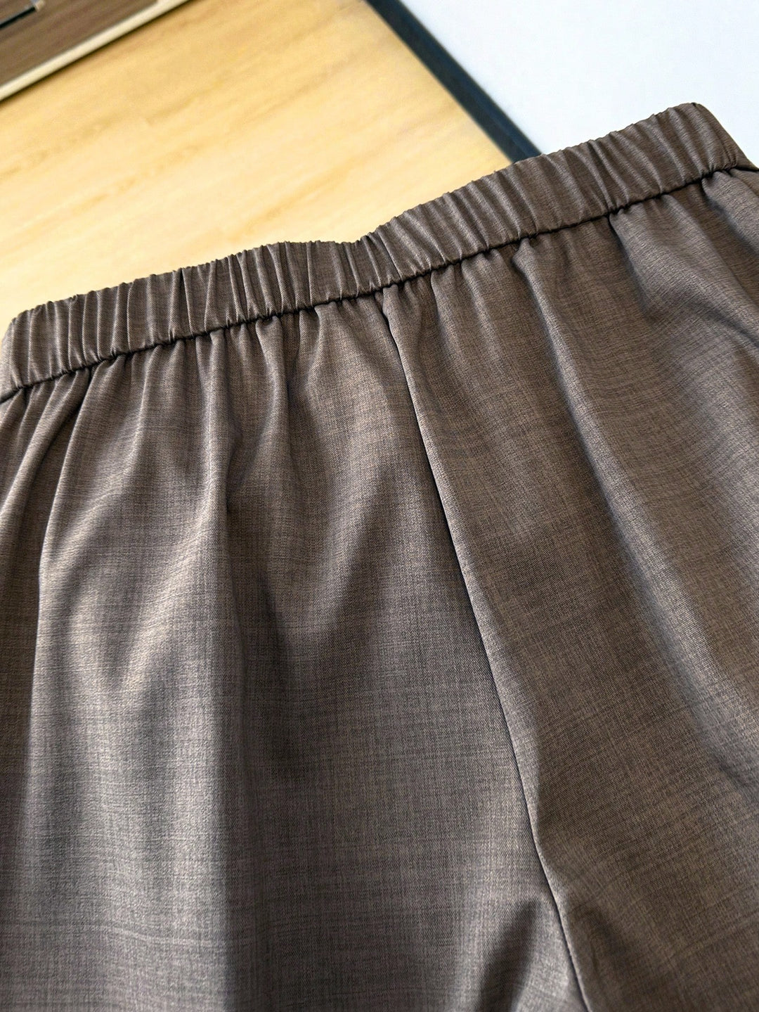 Pantalon de costum SHEIN, maro