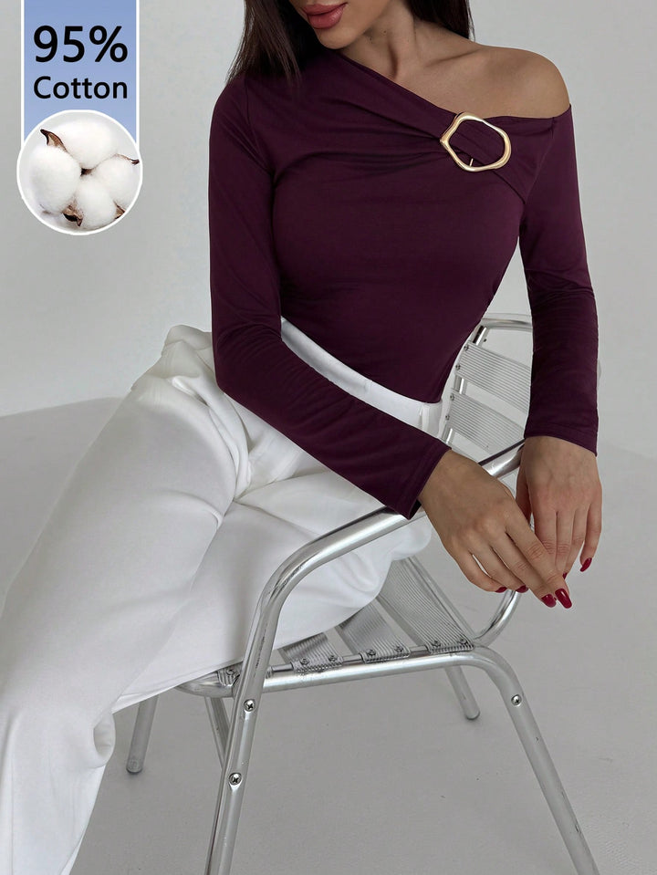 Tricou SHEIN, vișiniu
