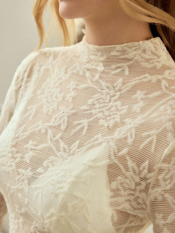 Tricou SHEIN, crem