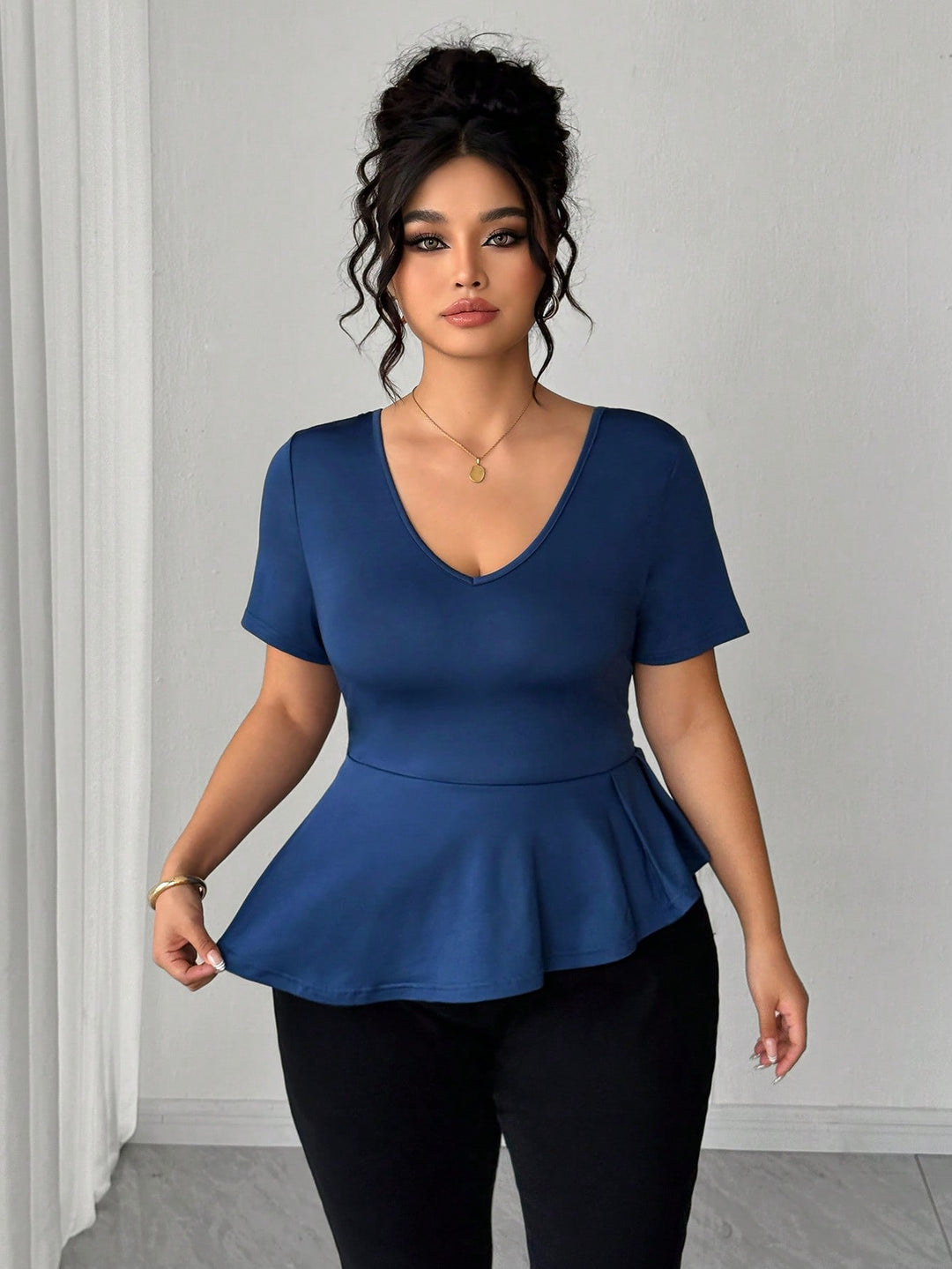 SHEIN blúz, kék
