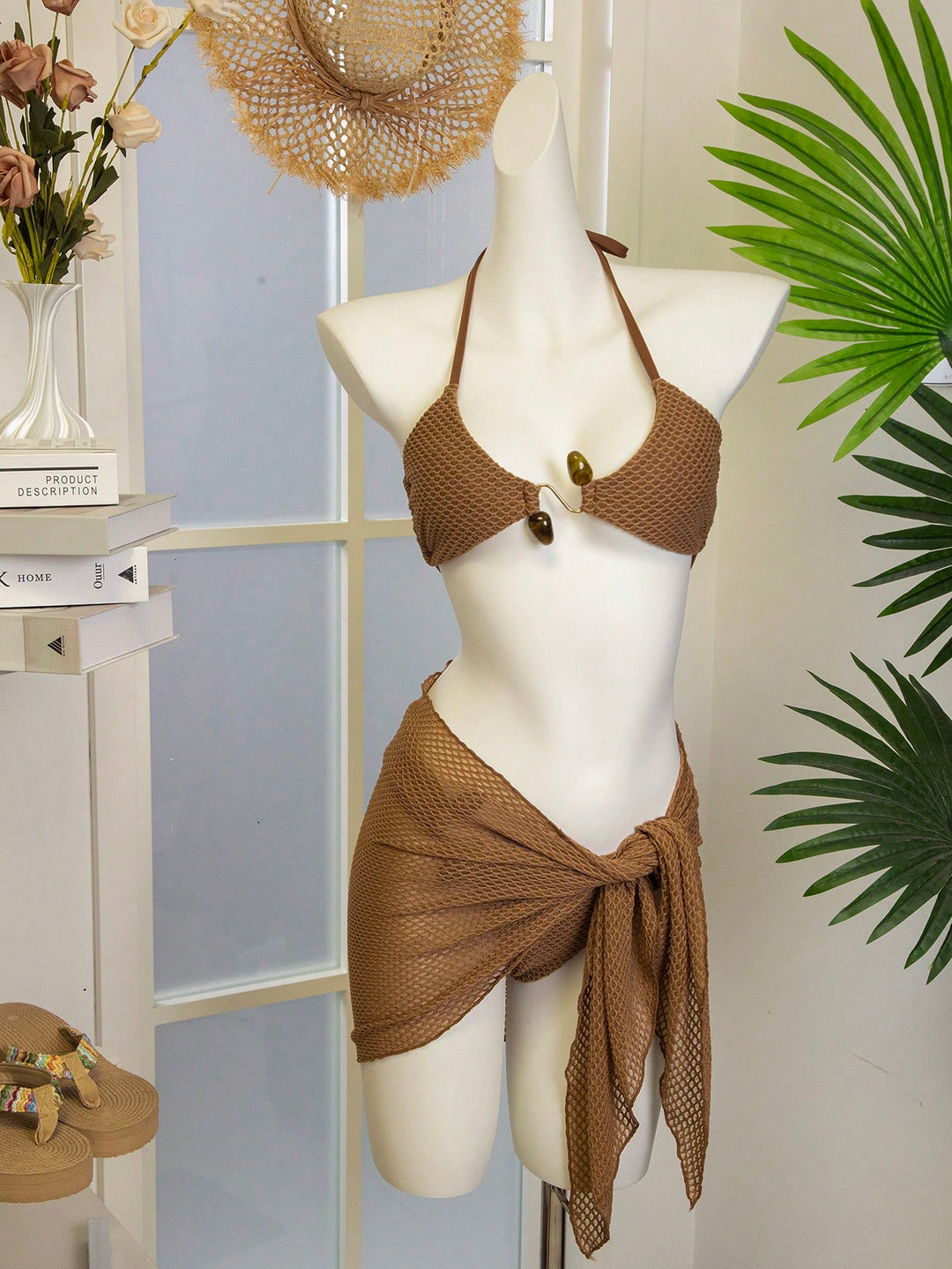 Set bikini SHEIN, bej