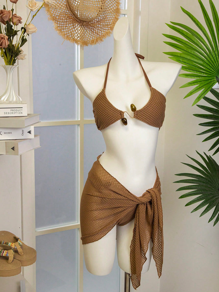 Set bikini SHEIN, bej