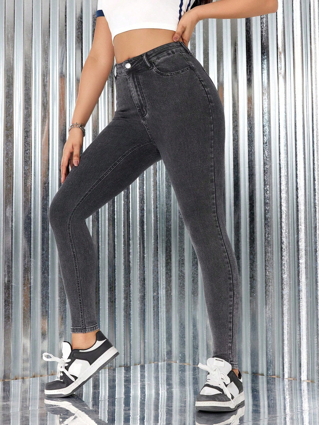 Jeans SHEIN, negru