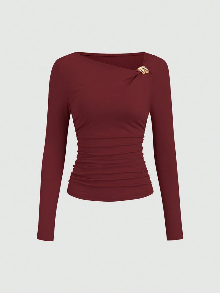 Tricou SHEIN, vișiniu