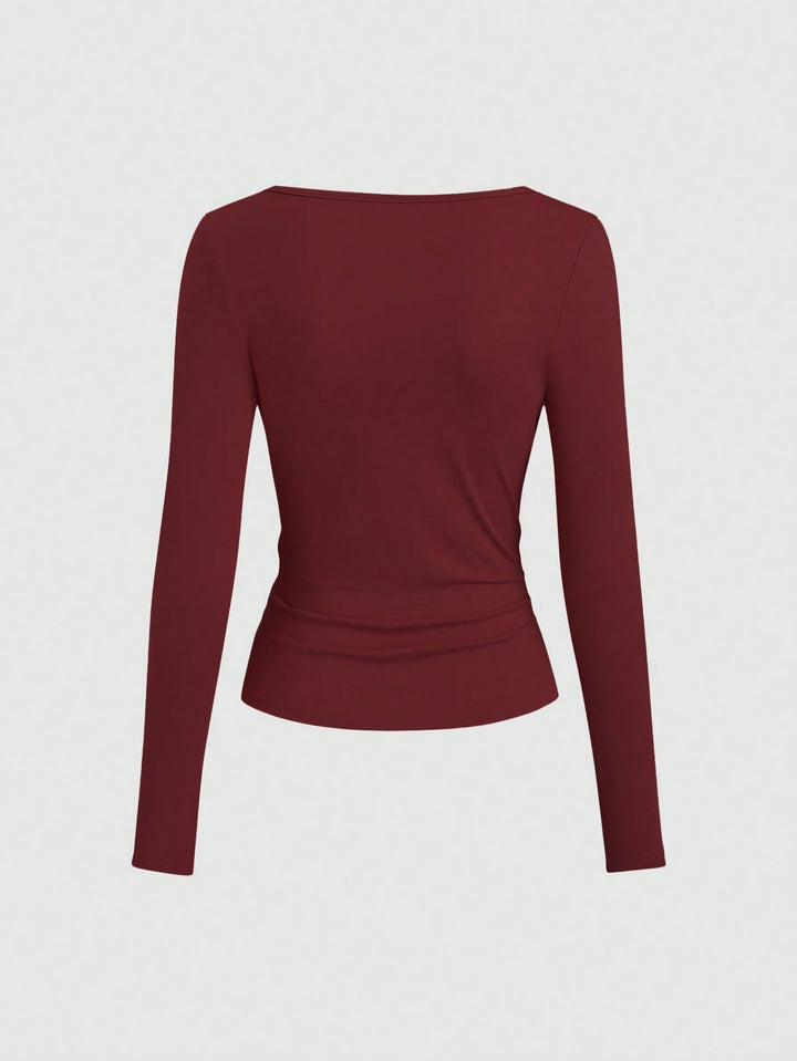 Tricou SHEIN, vișiniu