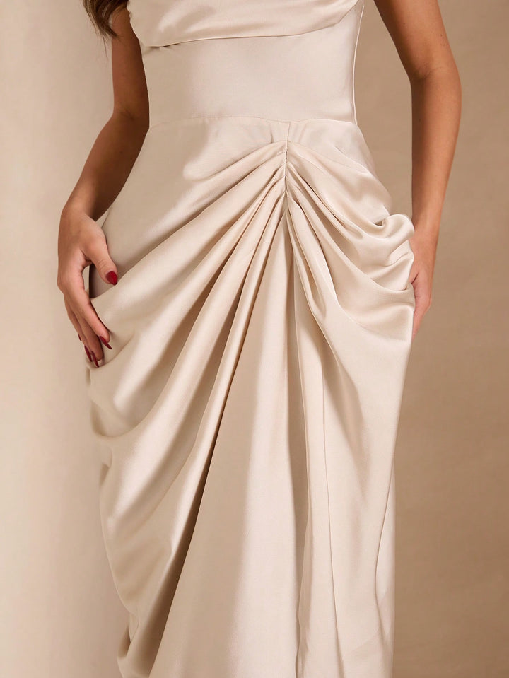 Rochie midi SHEIN, bej