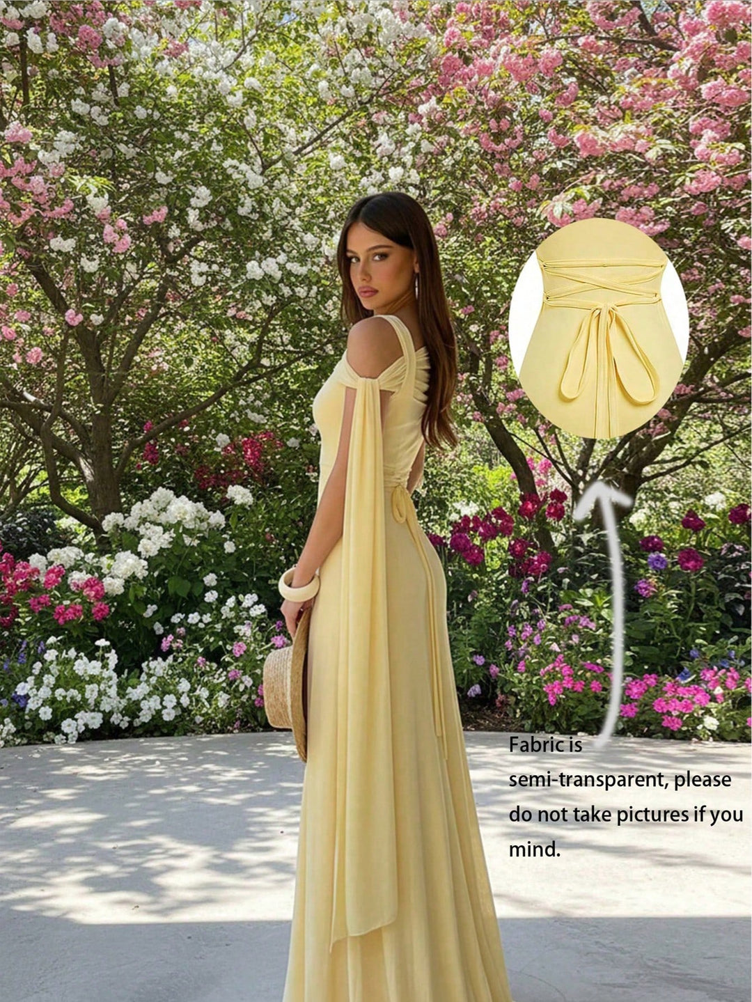 Rochie maxi SHEIN, galben