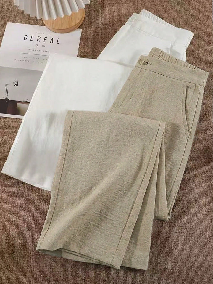 Pantalon de costum SHEIN, bej