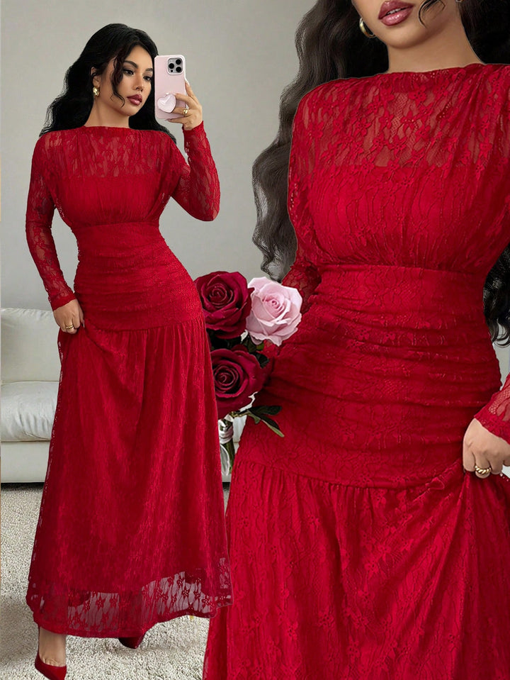 Rochie maxi SHEIN, roșu