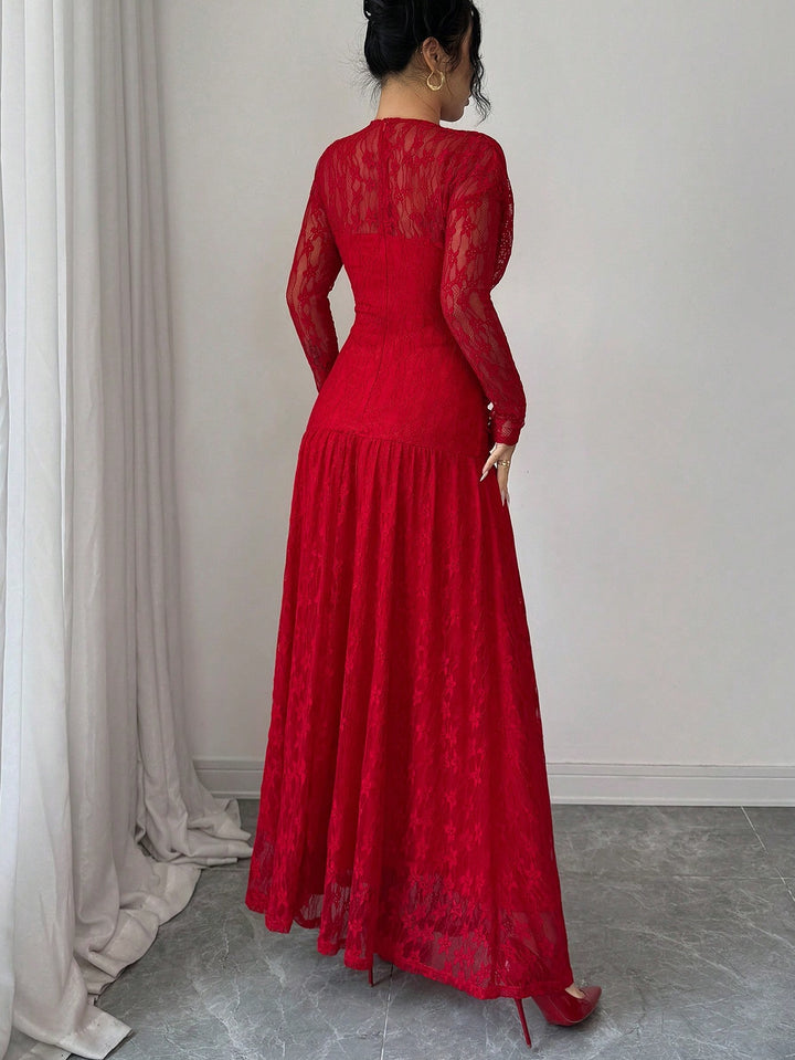 Rochie maxi SHEIN, roșu
