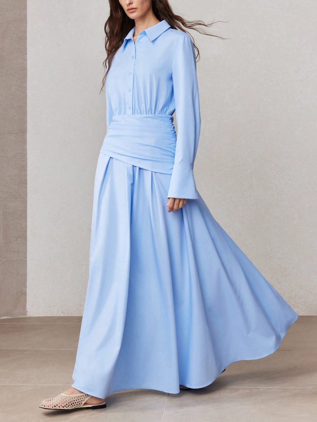 Rochie maxi SHEIN, albastru