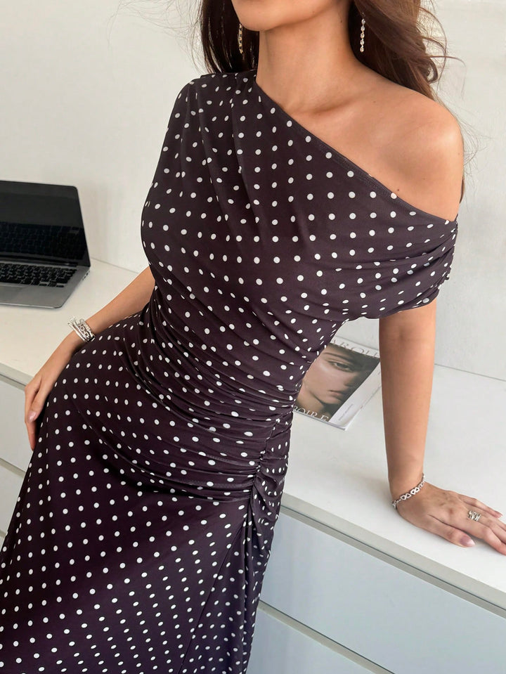 Rochie maxi SHEIN, maro