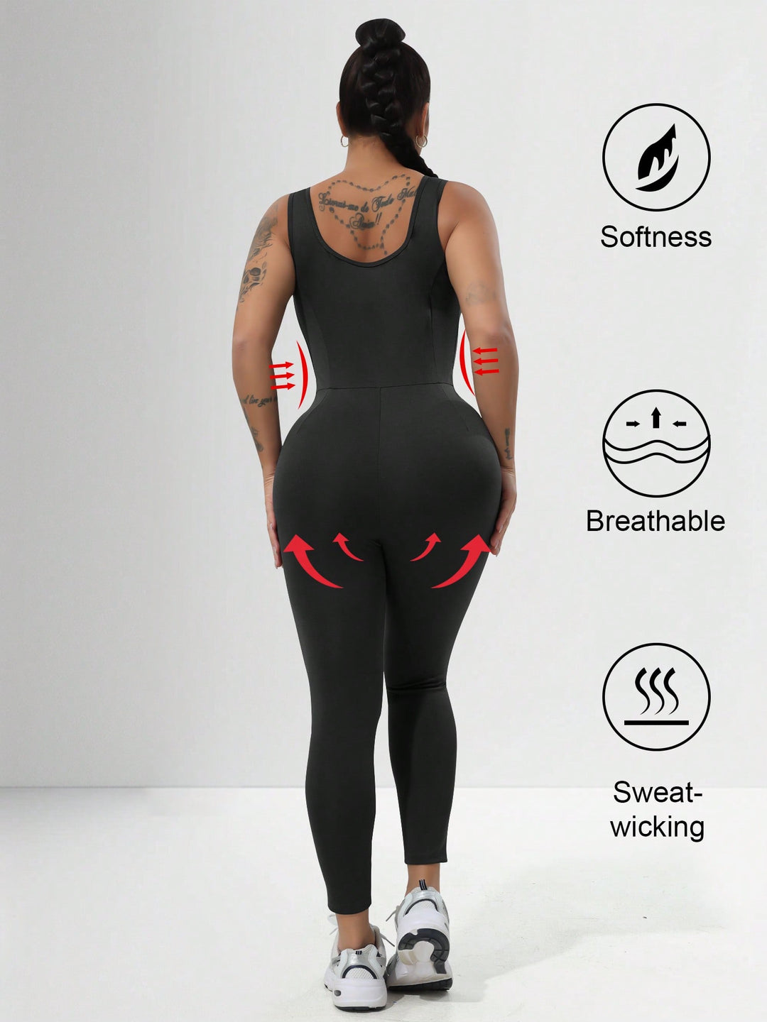Body sport SHEIN, negru