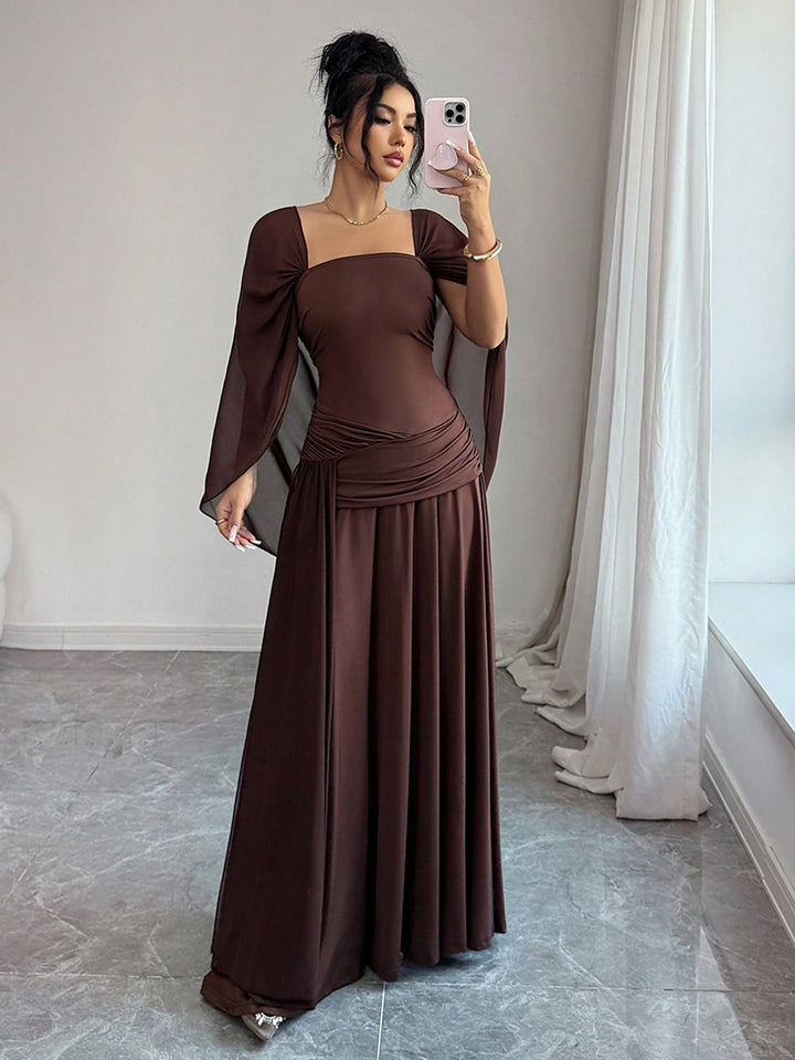 Rochie maxi SHEIN, maro