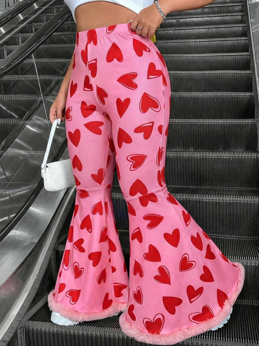 Pantaloni SHEIN, roz