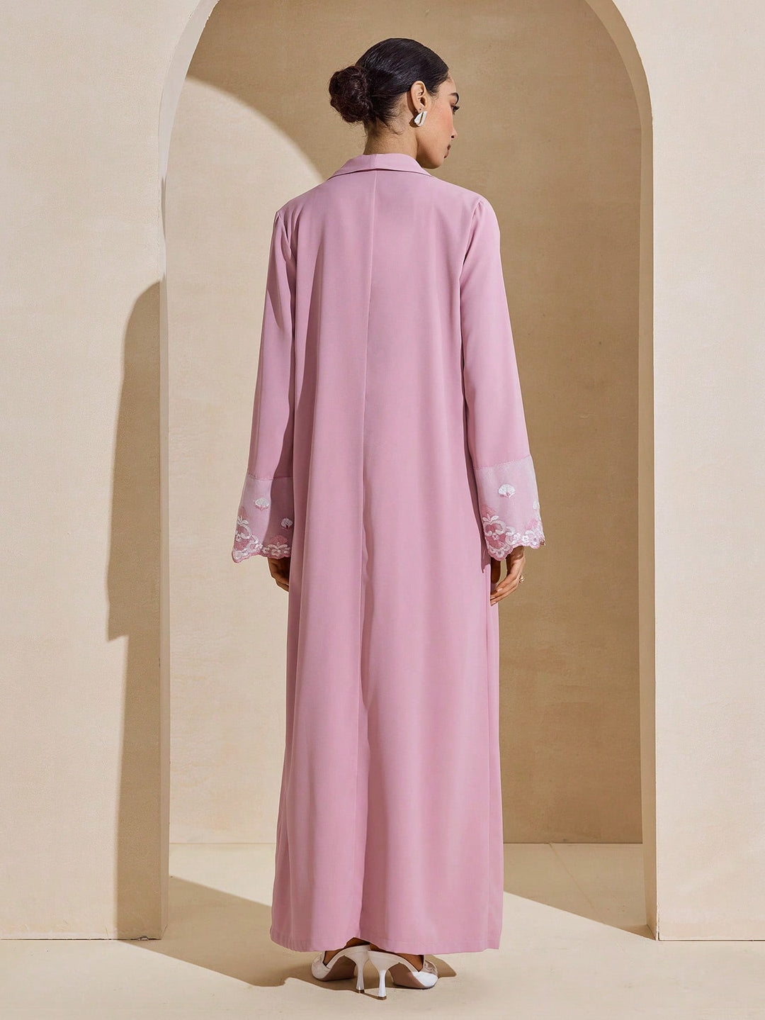 Cardigan lung  SHEIN, roz