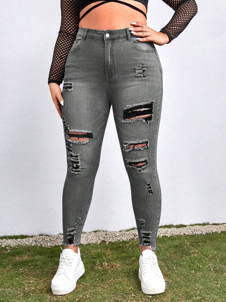 Jeans SHEIN, gri