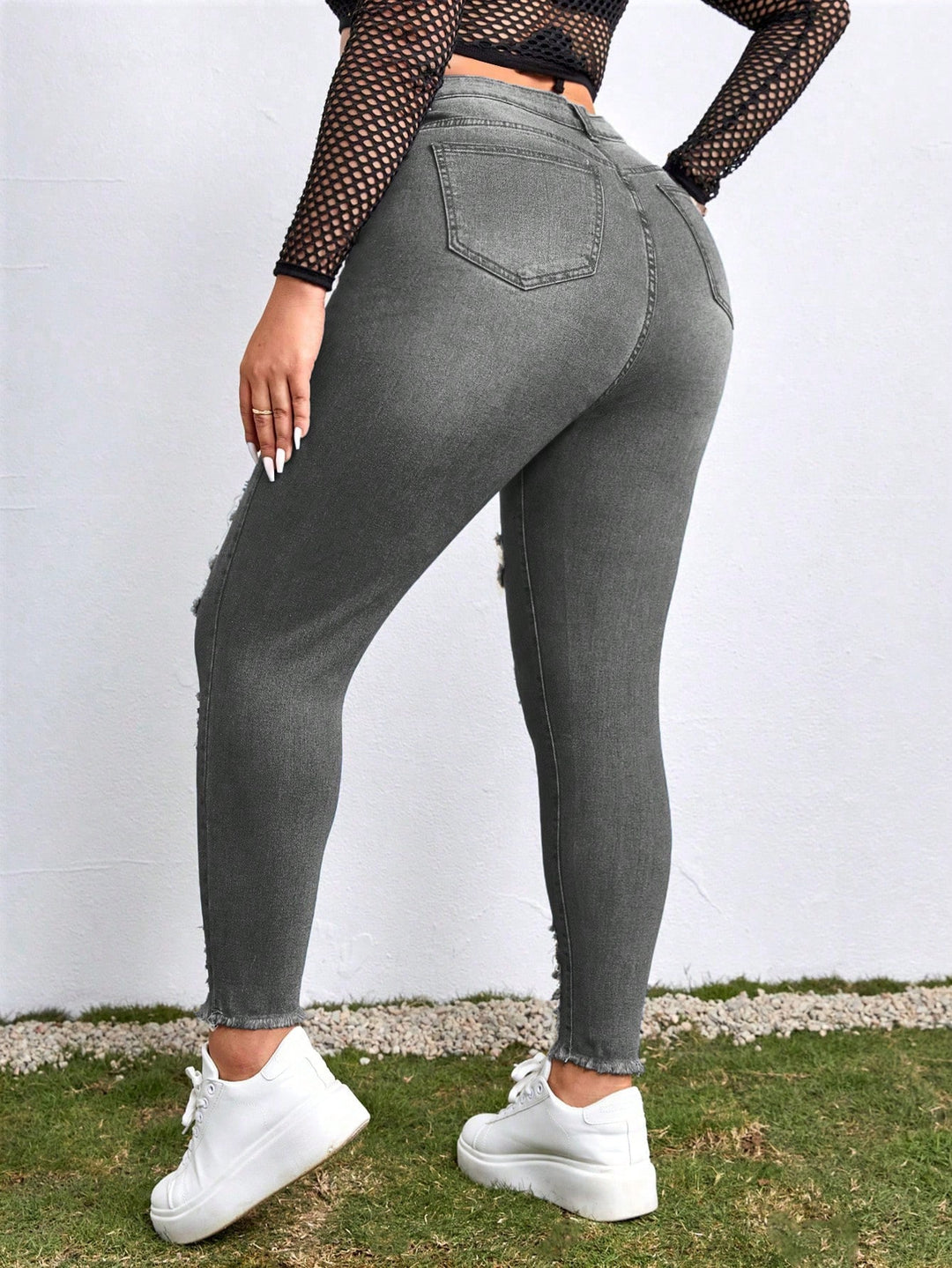 Jeans SHEIN, gri
