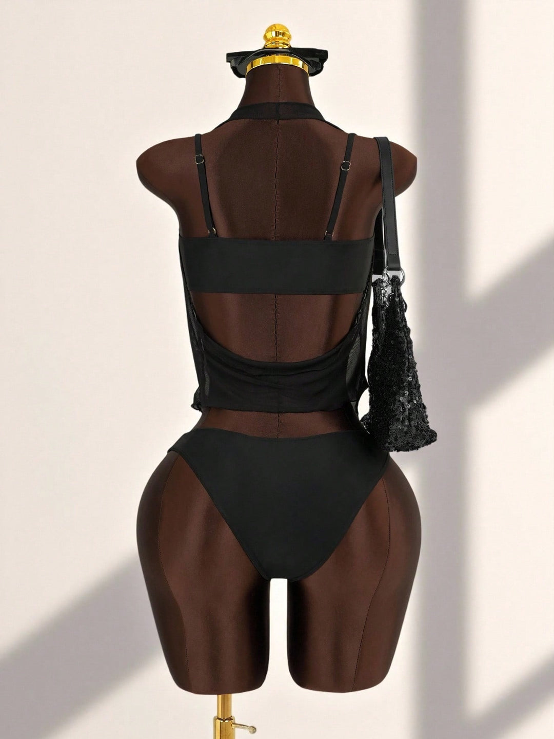 Set bikini SHEIN, negru