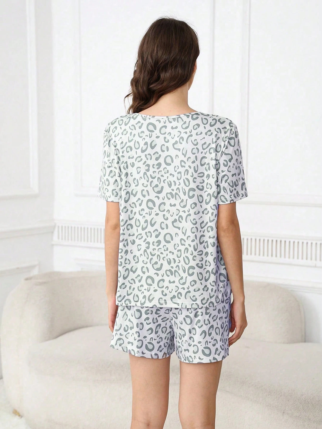 Compleu pijamale SHEIN, gri