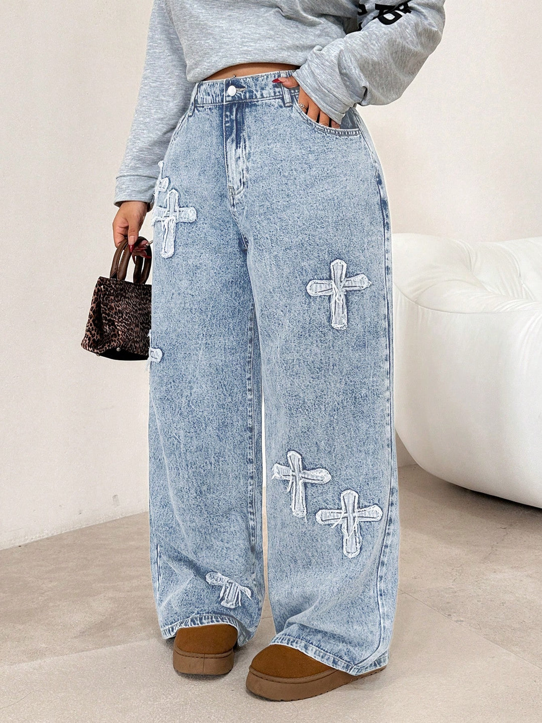 Jeans SHEIN, albastru
