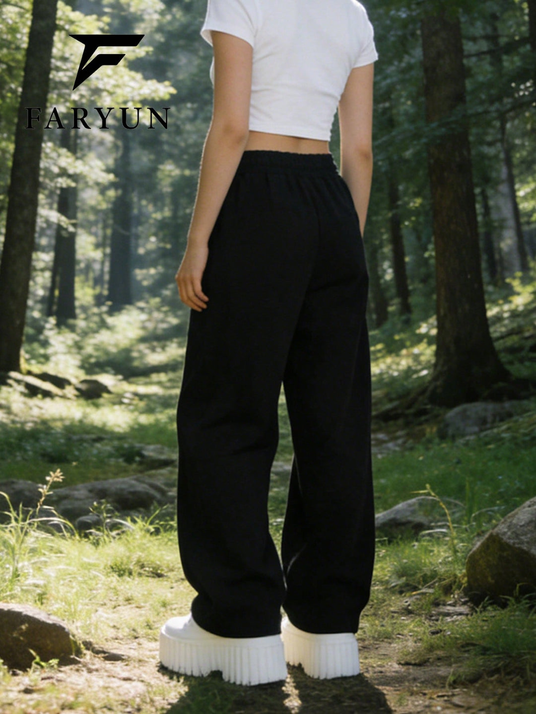 Pantaloni SHEIN, negru