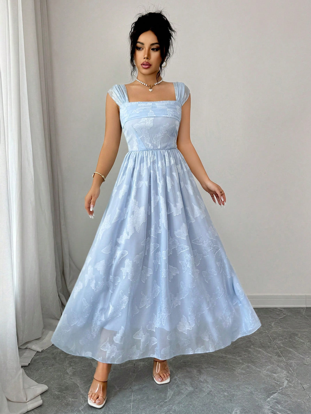 Rochie maxi SHEIN, albastru