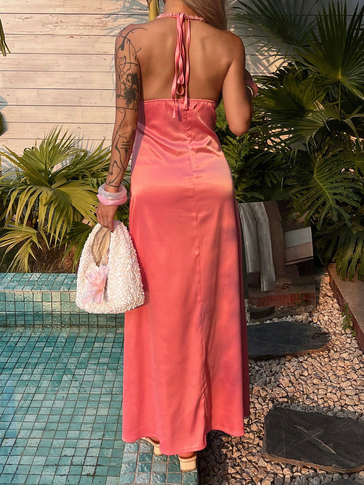 Rochie maxi SHEIN, roz