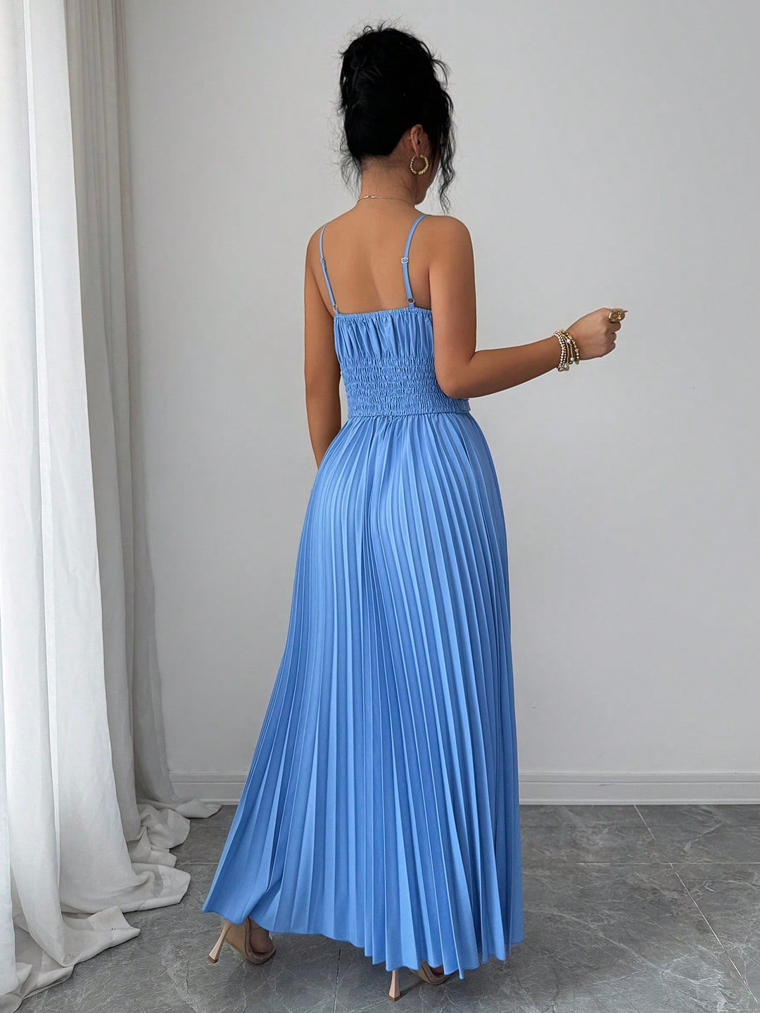 SHEIN maxi ruha, kék