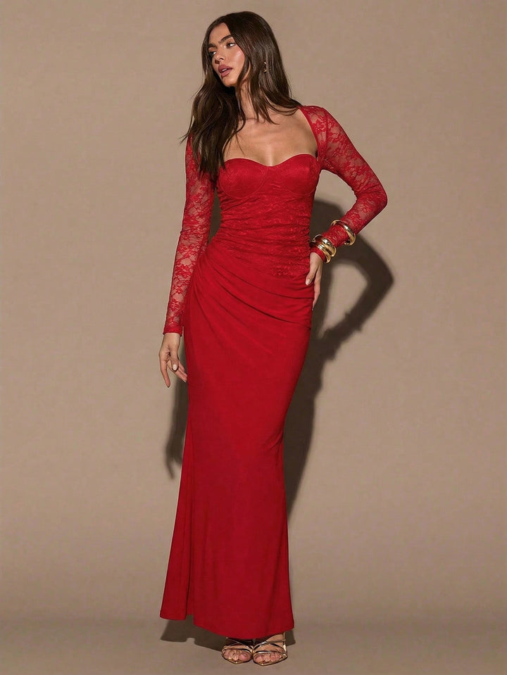 SHEIN Maxi ruha, piros
