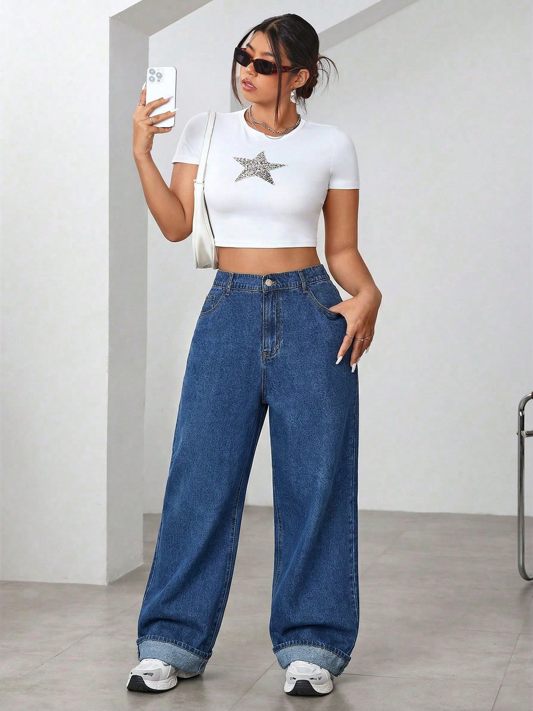 Jeans SHEIN, albastru