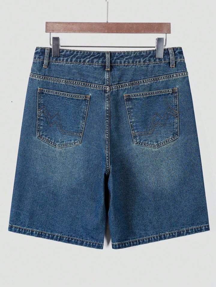 Pantaloni scurți SHEIN, albastru