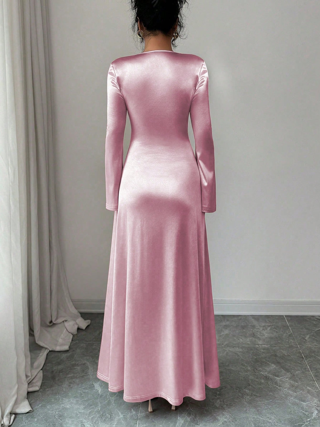 Rochie maxi SHEIN, roz