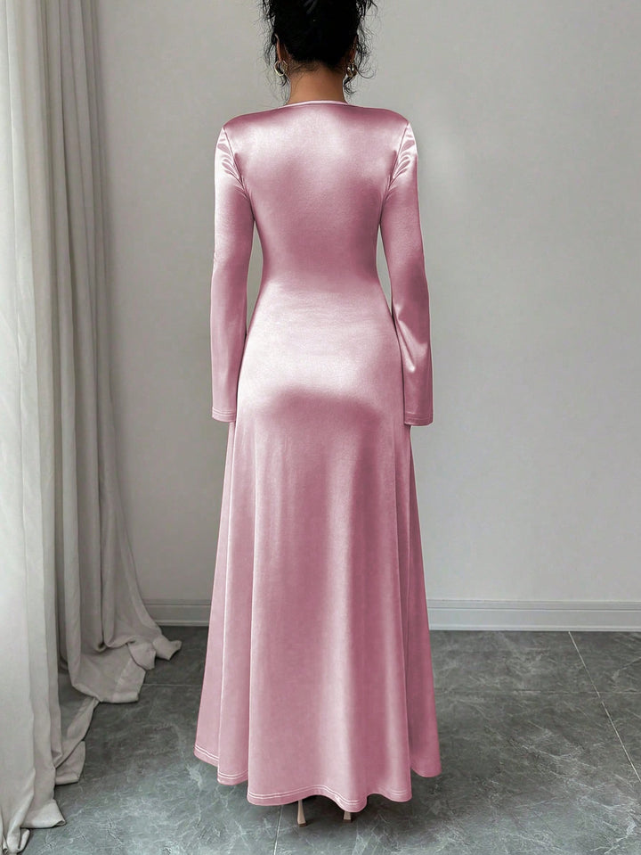 Rochie maxi SHEIN, roz