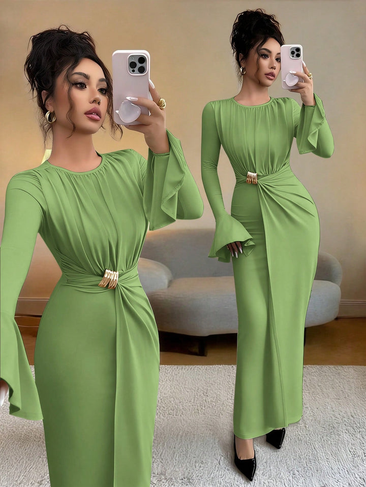 Rochie maxi SHEIN, verde