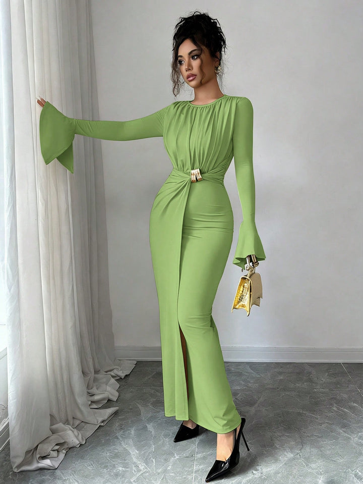 Rochie maxi SHEIN, verde