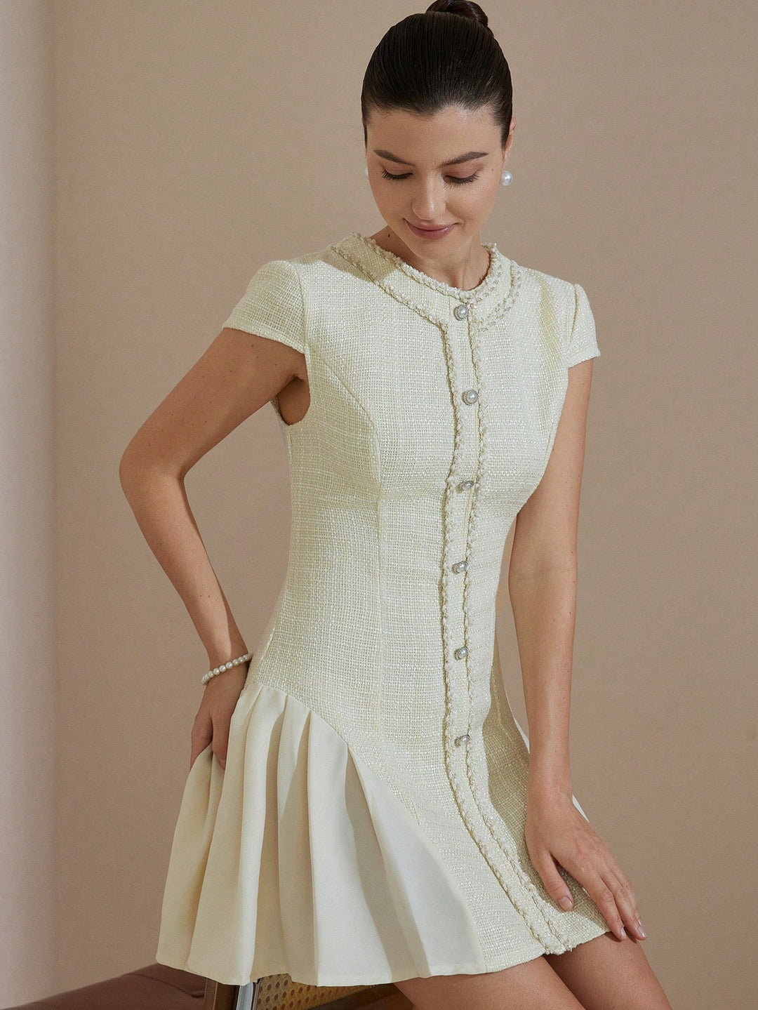 Rochie scurtă SHEIN, alb