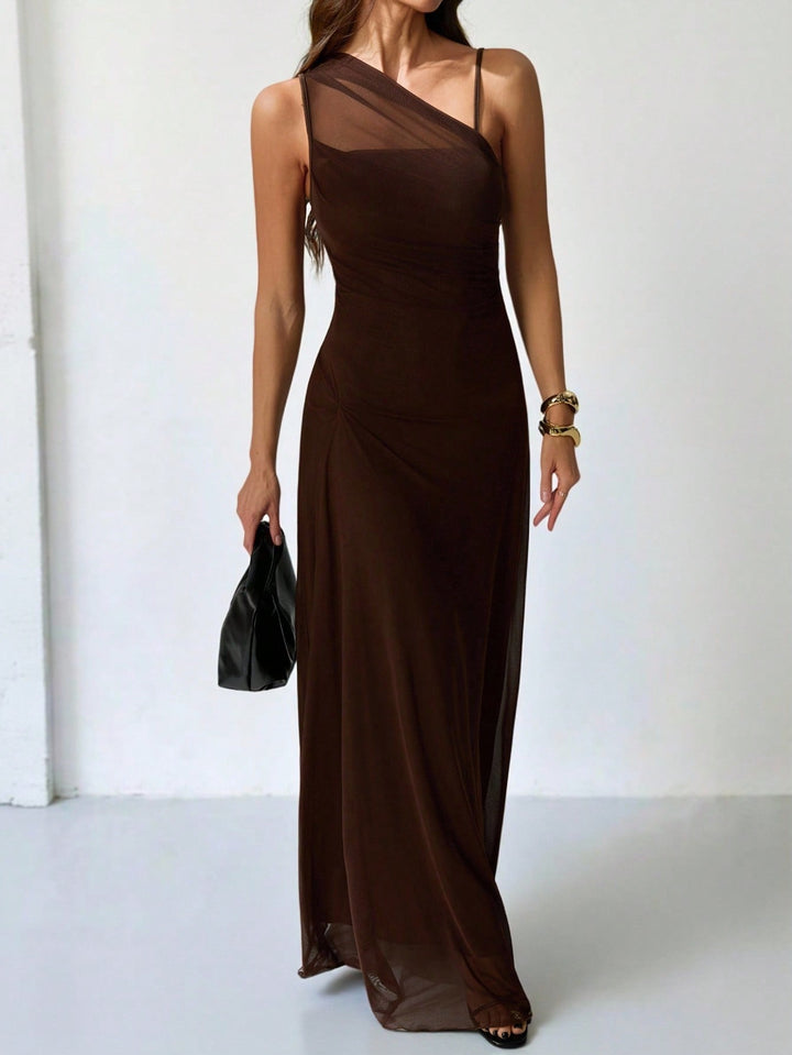 Rochie maxi SHEIN, maro