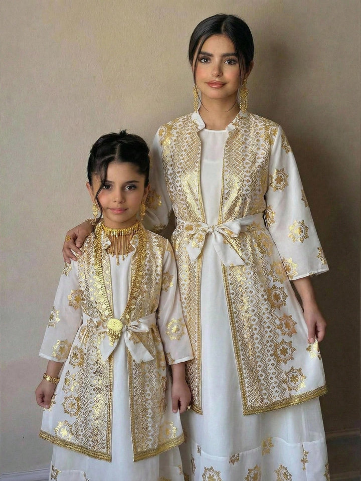 Set rochie și cardigan SHEIN, alb